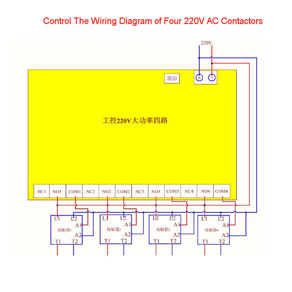 30 A Type d'apprentissage 220-380 V commutateur de télécommande à 4 voies télécommande sans fil – vue 5