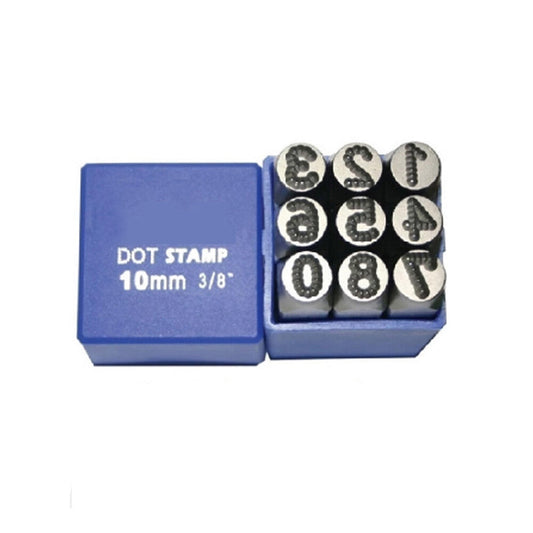 Timbre à points en acier, poinçon numérique en métal, Alphabet, bois, cuir, etc., 12 mm-14 mm – vue principale