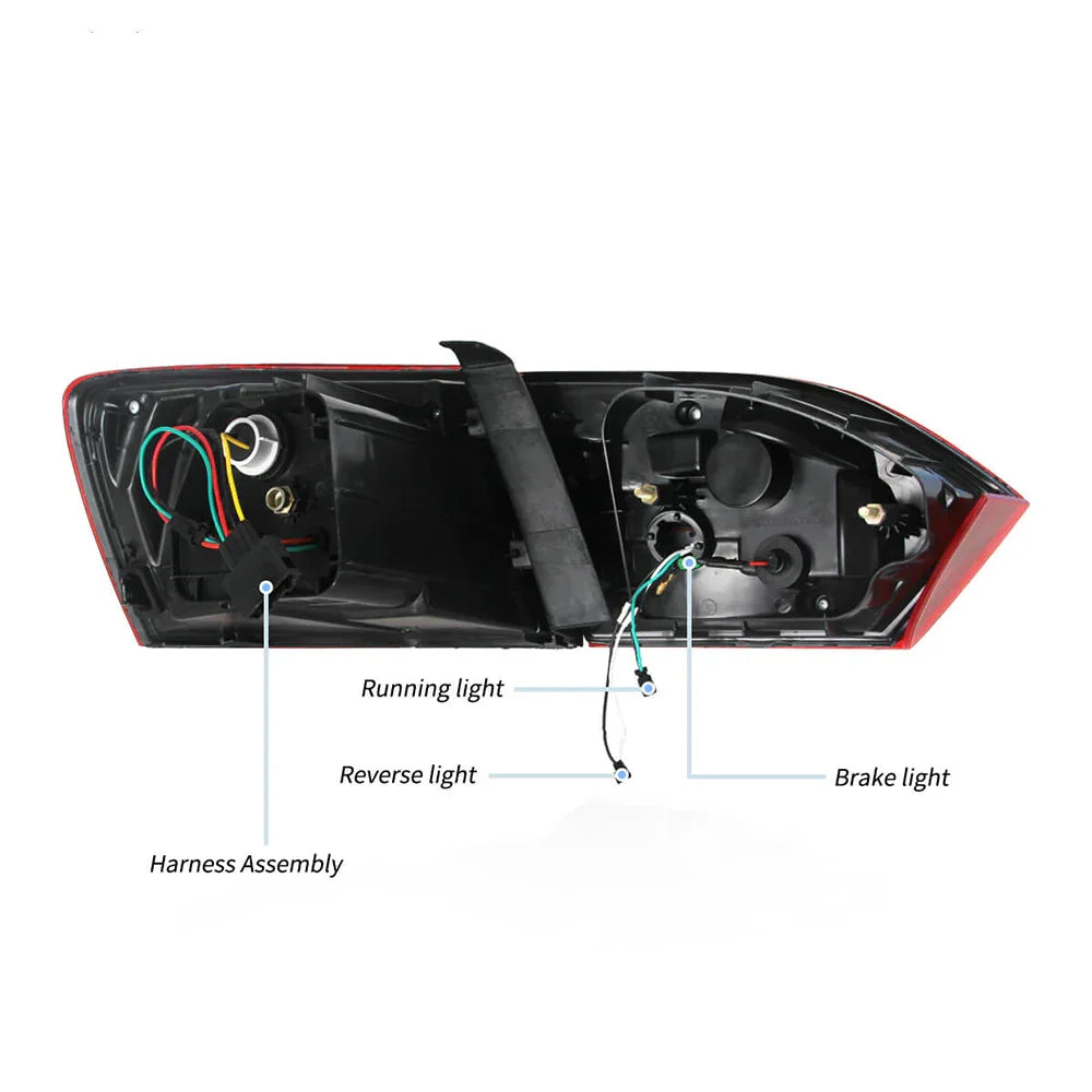 LED bloc de feux arrière avec Full LED Sequential clignotant pour 2011-2014 Volkswagen Jetta/Sagitar 6th Gen (A6) – vue 9