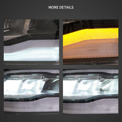 LED bloc optique avant Reflection Bowl pour 2009–2018 Dodge Ram 4th Gen 1500 2500 3500 – vue 5 – NOVADOMIO