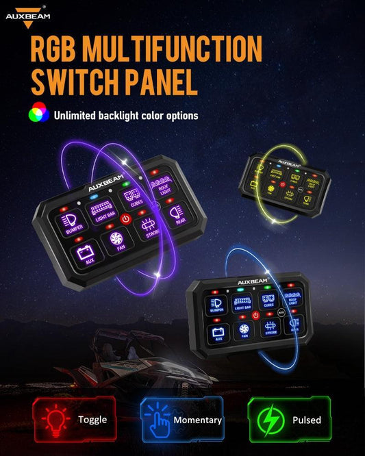 RB80 XL RGB panneau de commande sans APP, modes bascule / momentané / impulsion (sortie double) – vue 2 – NOVADOMIO