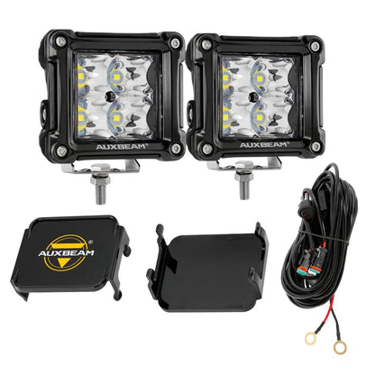 3″ 40 W projecteurs LED compacts Spot/Flood cadre multicolore avec faisceau électrique pour Jeep – vue 34 – NOVADOMIO