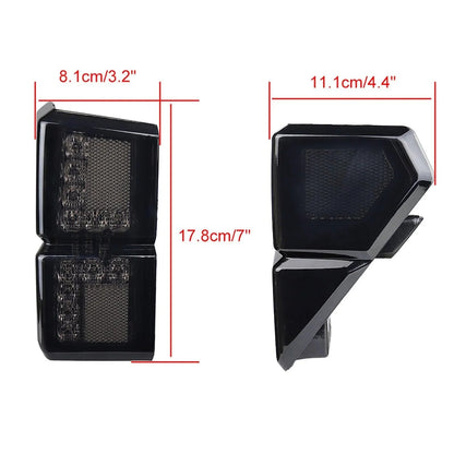 Lot de 2 Smoked LED feux arrière arrière Brake Stop Running Lamp pour Polaris Ranger 1000 modèles 2018 2019 2020 2021 2022