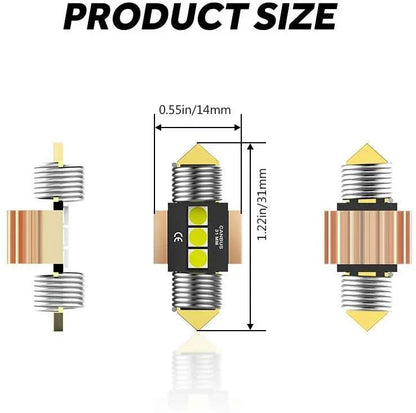 LED Festoon CAN-bus pour intérieur plafonnier lecture plaque d’immatriculation ampoules – vue 2 – NOVADOMIO