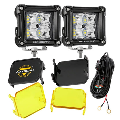 3″ 40 W projecteurs LED compacts Spot/Flood cadre multicolore avec faisceau électrique pour Jeep – vue 35 – NOVADOMIO