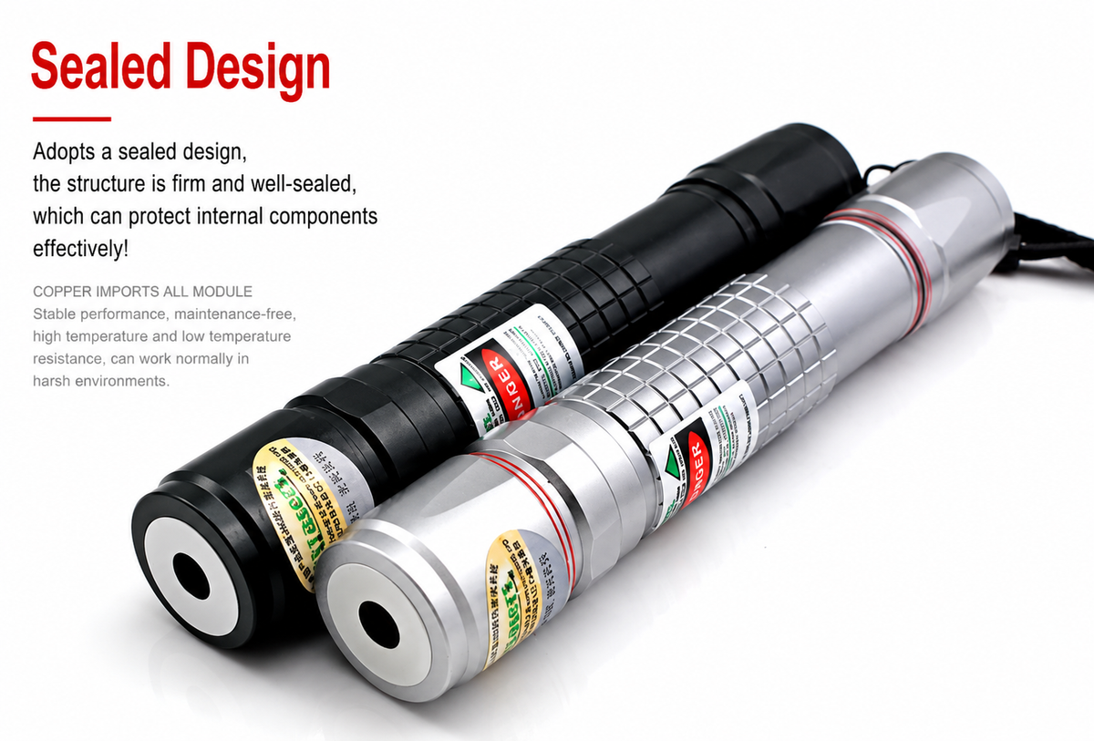 Pointeur laser vert focalisable 520 nm 150 mW – laser vert industriel étanche – vue 4