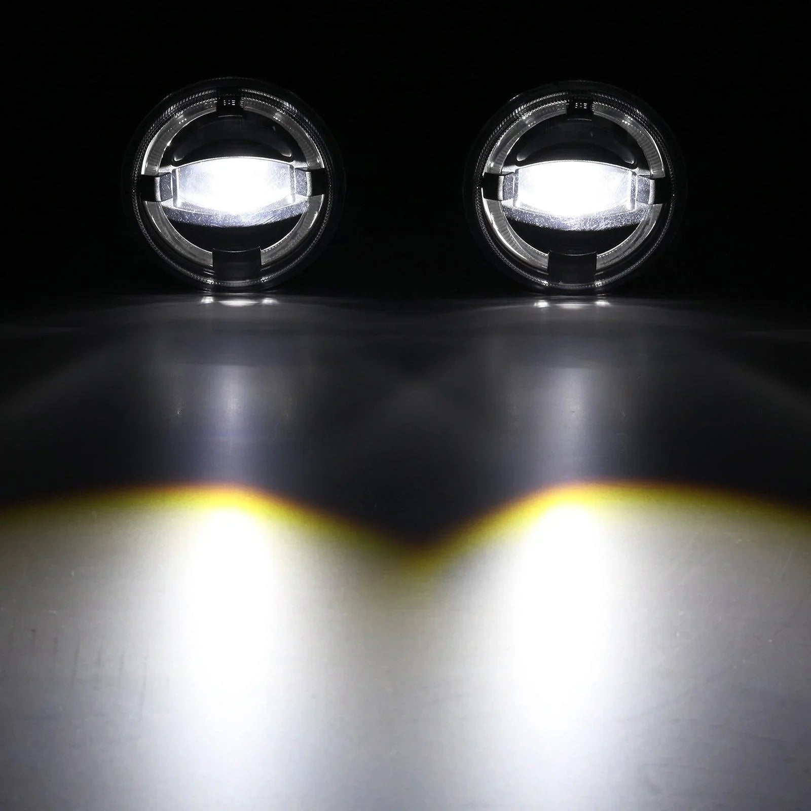 (2pcs/set) 4" 60W LED Fog Lights avec blanc Halo Ring DRL pour Jeep Wrangler JK/ Jeep Grand Cherokee/ Dodge – vue 6