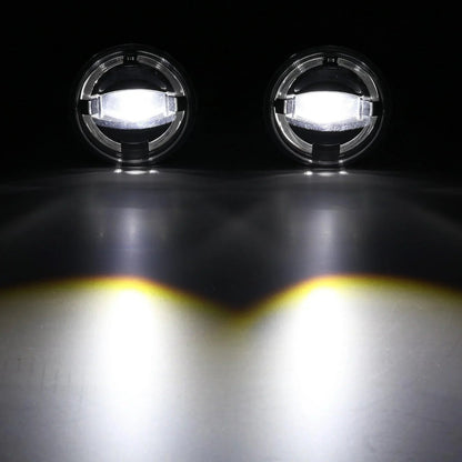 Lot de 2 4″ 60 W LED antibrouillards avec blanc anneau Halo DRL pour Jeep Wrangler JK/ Jeep Grand Cherokee/ Dodge – vue 6