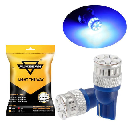T10/168/194/W5W/2825 blanc/rouge/orange LED CAN-bus non polarisée ampoule pour plafonnier lecture plaque d’immatriculation