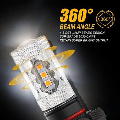 9005+H11+5202 High feux de croisement antibrouillard Combo F-16 Plus série 28 000 lm Ampoules LED pour Chevrolet Silverado