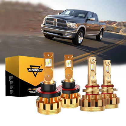 Kit d’ampoules LED feux de route/croisement F-16 Plus série CAN-bus intégré 14 000 lm pour Dodge Ram 2500 (avec 2 phares)