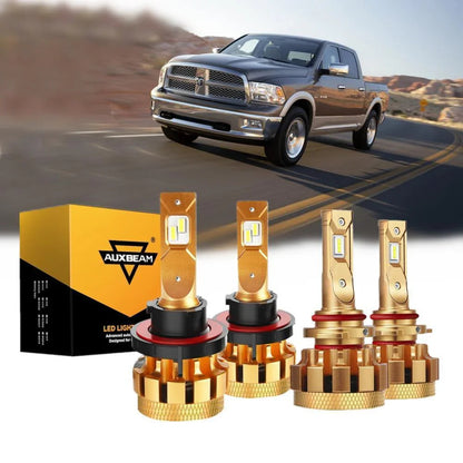 Kit d’ampoules LED feux de route/croisement F-16 Plus série CAN-bus intégré 14 000 lm pour Dodge Ram 3500 (avec 2 phares)