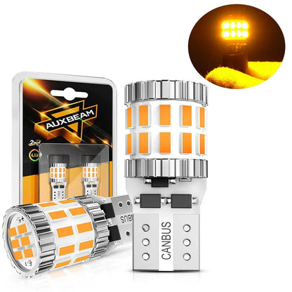 168 2825W5W T10 Ampoules LED pour plaque, feux latéraux et intérieur 3 W 400% plus lumineux CAN-bus anti-erreur orange B1