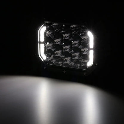 7×5″ rectangulaire projecteurs LED compacts blanc Spot feux longue portée avec DRL pour ATV UTV side-by-side 4×4 – vue 11