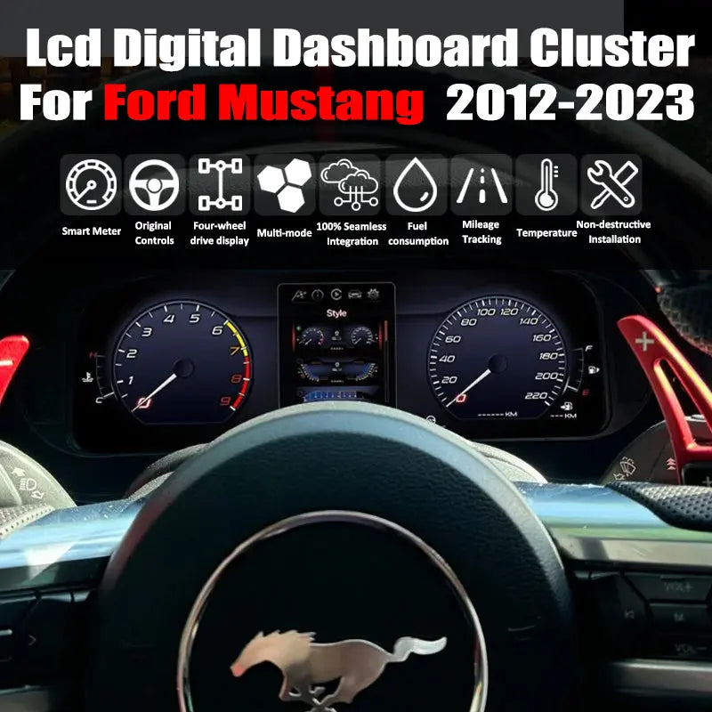 Virtual Cockpit Ford Mustang 2012-2023 LCD 12,3″ – NOVADOMIO