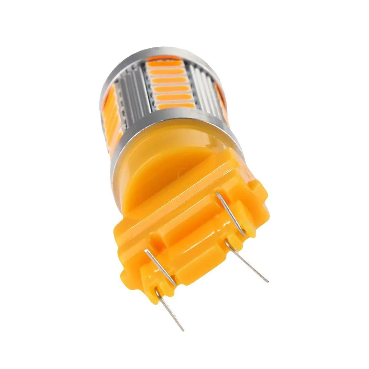 (2pcs/set) 3157/3156 33pcs-LED 3020SMD orange 8000LM LED Brake/Reverse/Tail/clignotant Light – vue 3