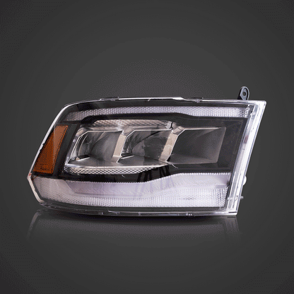 LED bloc optique avant Reflection Bowl pour 2009–2018 Dodge Ram 4th Gen 1500 2500 3500 – vue 2 – NOVADOMIO