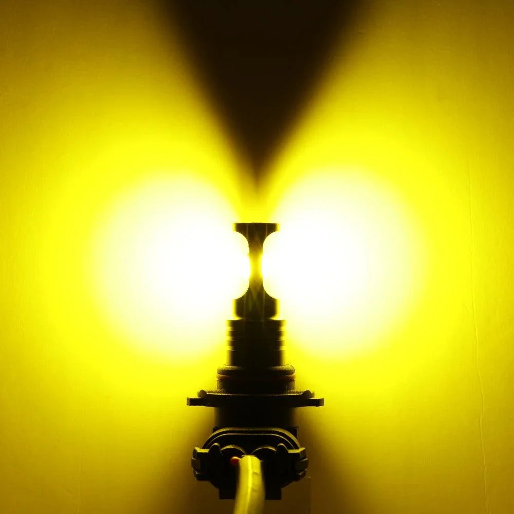 (2pcs/set) H10/9145/9140 GC3 blanc Yellow Light 8000LM Ampoules antibrouillard LED/DRL – vue 11