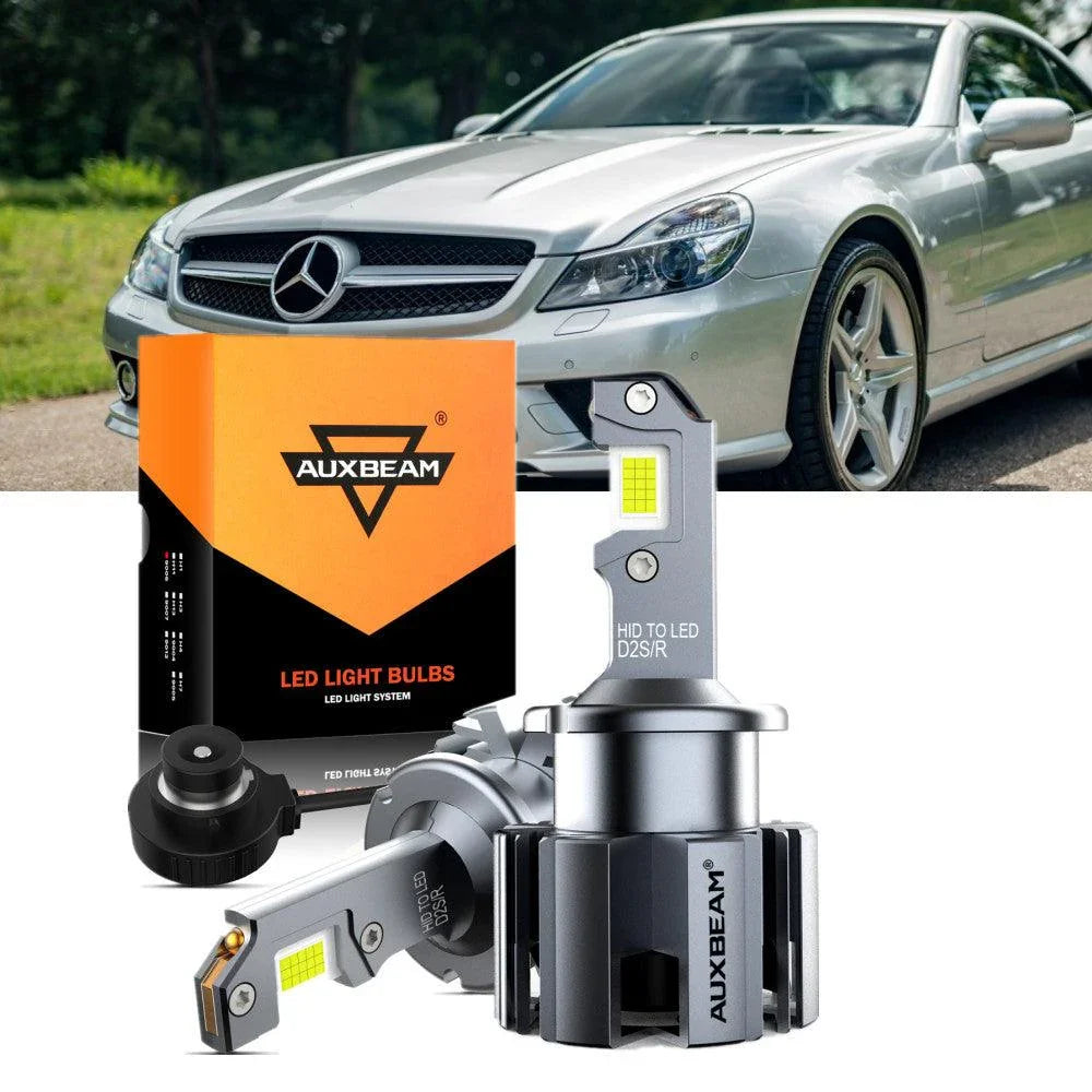 pour 2007-2008 Mercedes-Benz SL550 avec HID headlamps Ampoules LED High Low Beam Bundle – vue 16