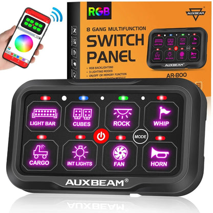 AR-800 RGB panneau de commande avec APP+42″ 5D-PRO Barres LED, modes bascule / momentané / impulsion – vue 18 – NOVADOMIO