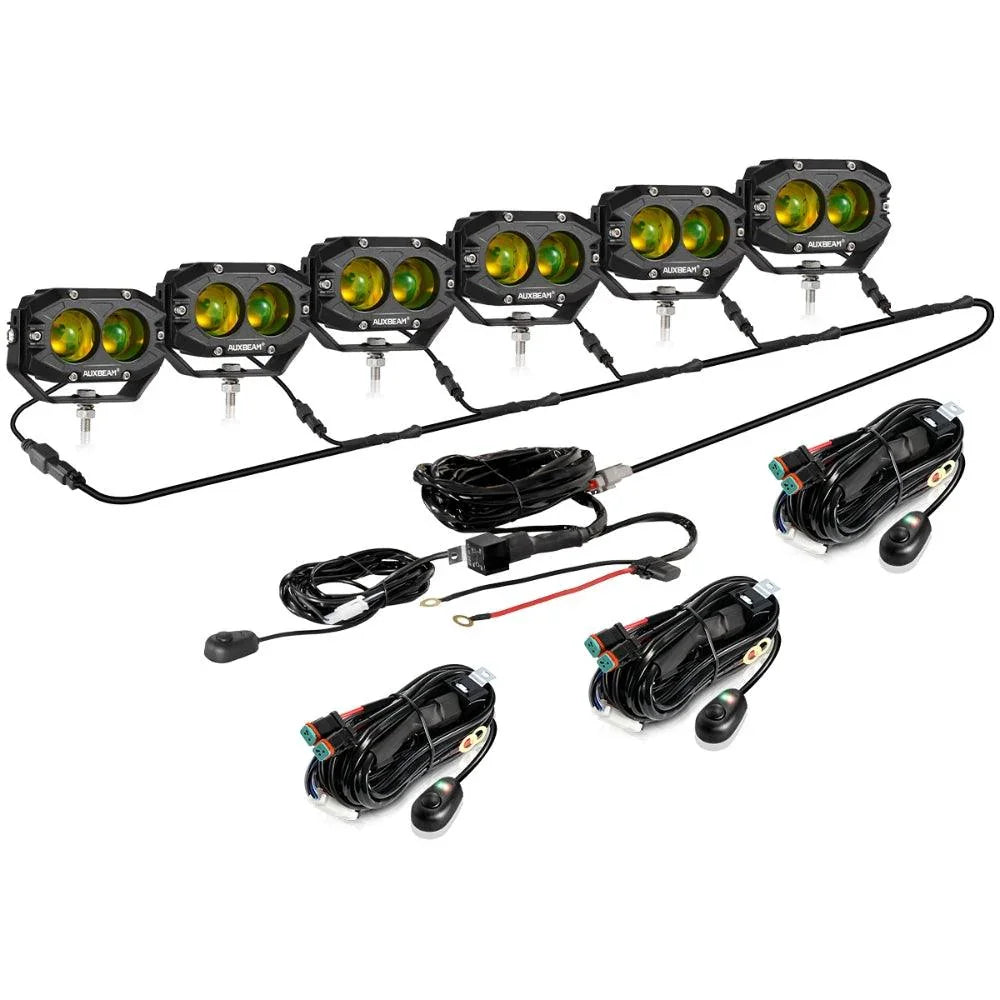 R4 série | 4 Inch 60W LED Pods orange Spot Driving Light – vue 14