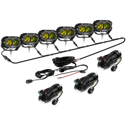 R4 série | 4″ 60 W projecteurs LED compacts orange Spot feu longue portée – vue 14 – NOVADOMIO