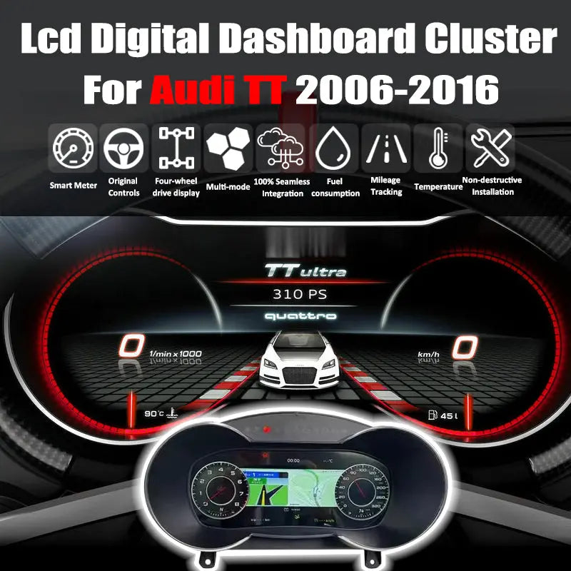 Virtual Cockpit Audi TT 2006-2016 LCD 10,25″ – NOVADOMIO