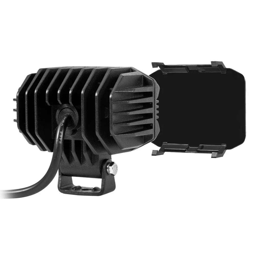 4 Inch Projecteurs LED compacts cache de protection noir – vue 3