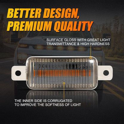Lot de 5 LED avant feux de calandre style Raptor orange éclairage pour Chevrolet Silverado 2500HD 2020–2021 – vue 5