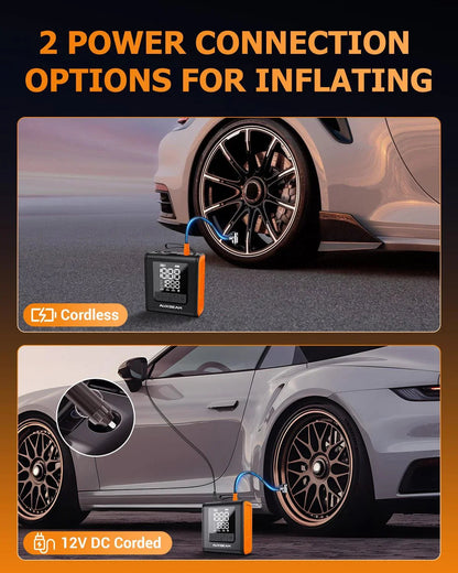 Model-H4 PRO 19 mm Cylinder Portable automobile Tire Inflator Air Compressor Pump pour pick-up automobile moto Bike Ball
