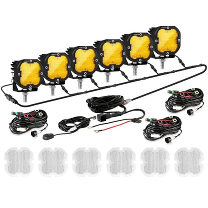 XP-ULTRA série 3″ 80 W 9 600 lm projecteurs LED compacts blanc&orange – vue 41 – NOVADOMIO