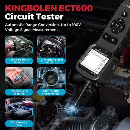 Testeur de circuit automobile KINGBOLEN ECT600 12/24 V – Câble 10 m – vue 5 – NOVADOMIO