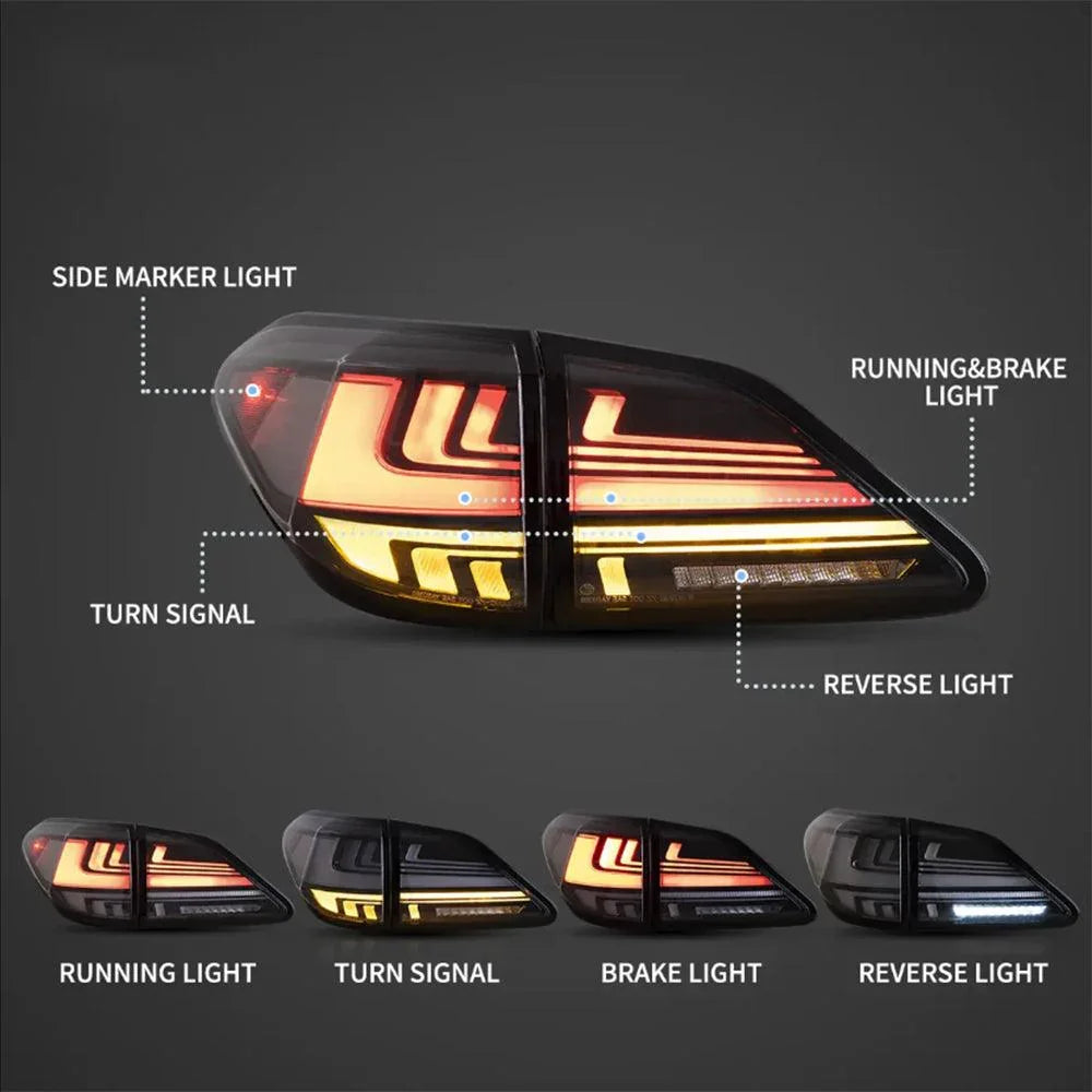 LED bloc de feux arrière avec Dynamic Welcome Lighting pour 2008-2014 Lexus RX série 3th Gen (AL10)(JAPAN BUILT) – vue 12