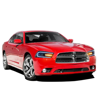 LED bloc optique avant RGB projecteur double faisceau noir pour 2011–2014 Dodge Charger (LD) – vue 10 – NOVADOMIO