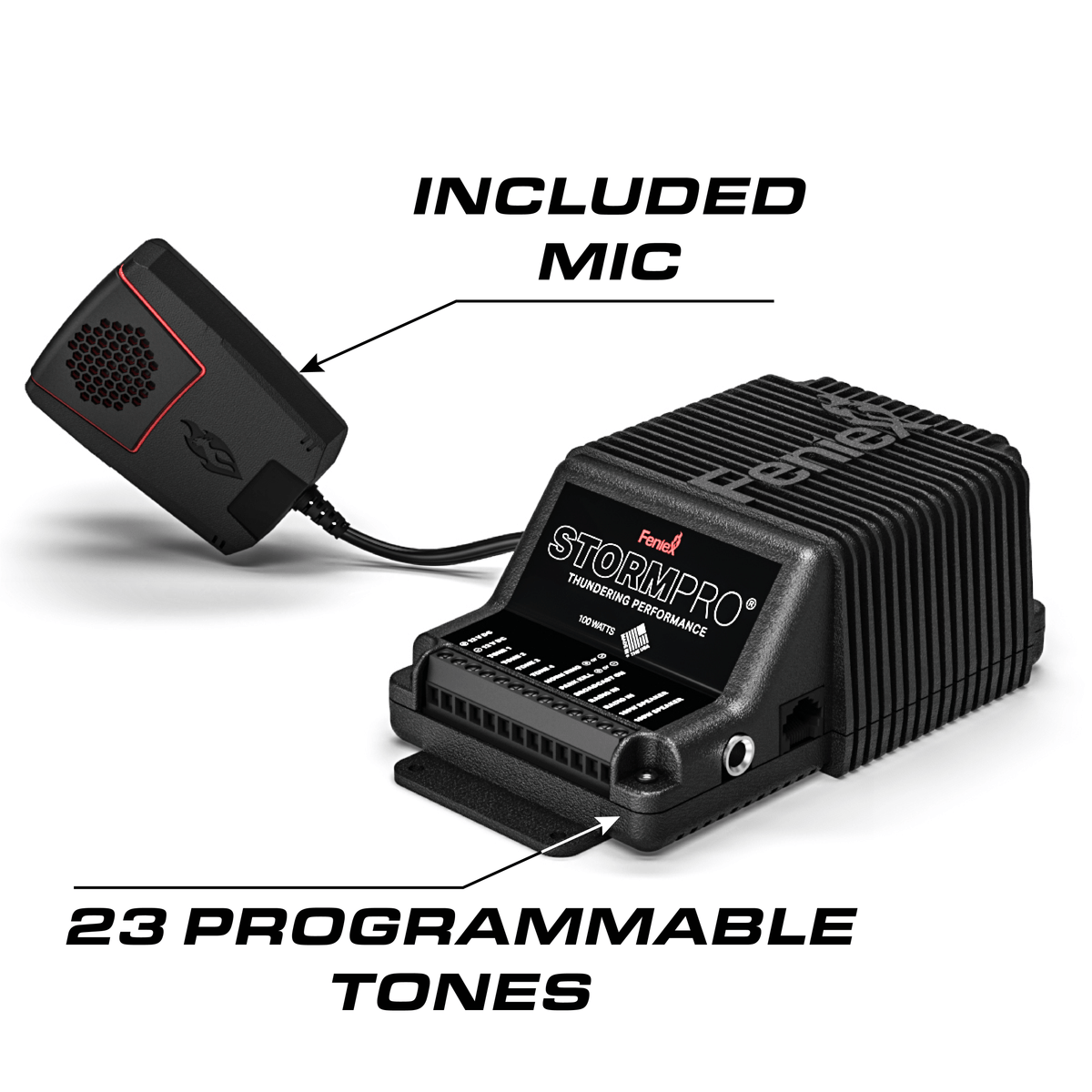 Feniex Storm Pro 100w Siren – Sirène et contrôle embarqué – vue 5