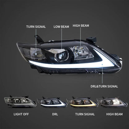 LED bloc optique avant Projector pour 2010–2011 Toyota Camry 6th Gen XV40 Facelift Regular modèles Sedan – vue 3 – NOVADOMIO