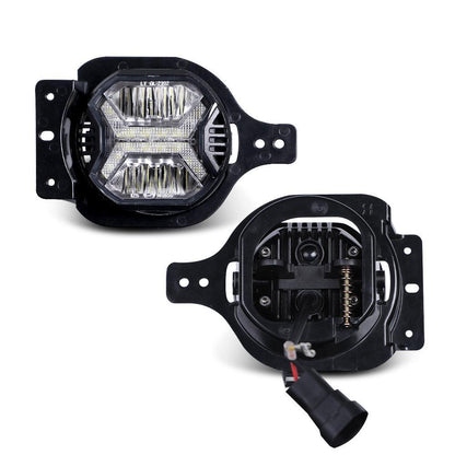 4″ LED antibrouillards avec blanc DRL pour Jeep Wrangler JL 2018–2021 – vue 8 – NOVADOMIO