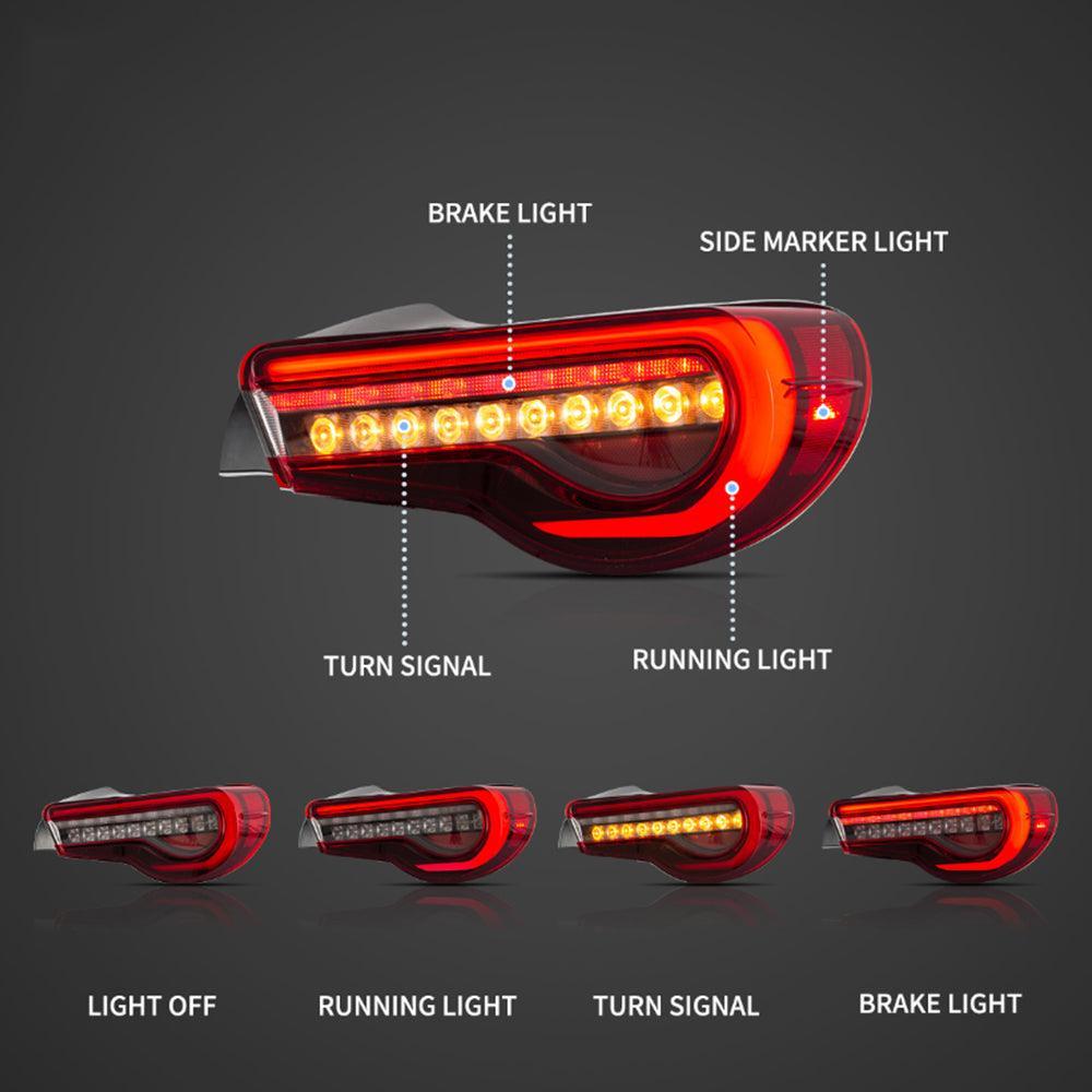 LED bloc de feux arrière avec Sequential Indicators clignotant pour 2012-2020 Toyota 86 GT86 2013-2020 Subaru BRZ 2013-2020…