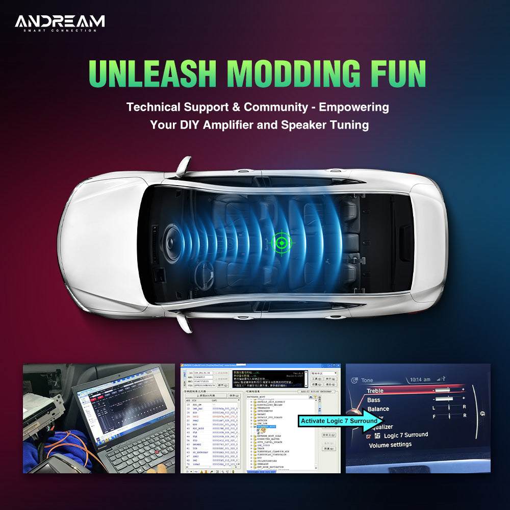 Amplificateur audio automobile Andream pour BMW EVO X1 X2 X3 – vue 3