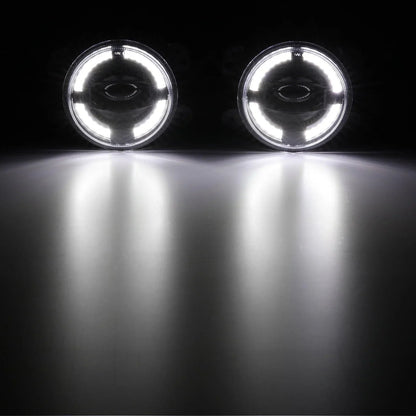 Lot de 2 4″ 60 W LED antibrouillards avec blanc anneau Halo DRL pour Jeep Wrangler JK/ Jeep Grand Cherokee/ Dodge – vue 7