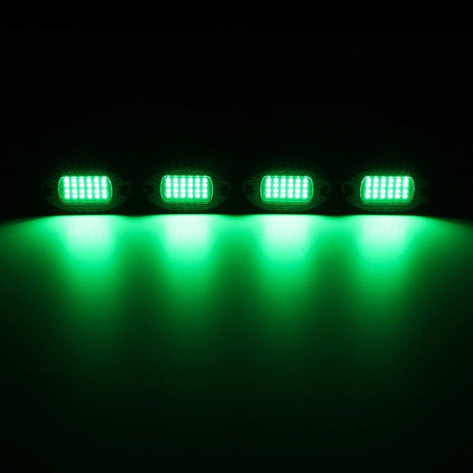 RGBW LED Rock Lights Kit avec Bluetooth APP & Télécommande sans fil, Multicolor Neon Underglow Lights avec Brake Light funct…