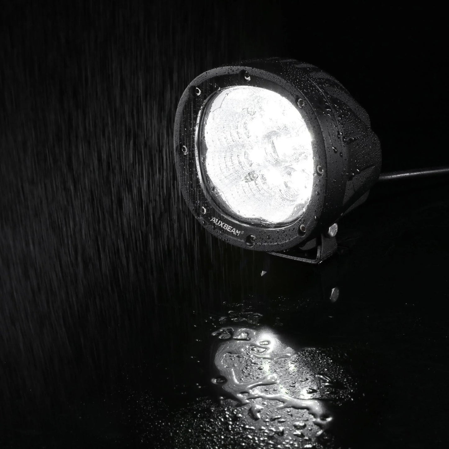 P4 série | 4 Inch 90W 9000LM Round LED Driving Lights Flood blanc Pod Lights – vue 8