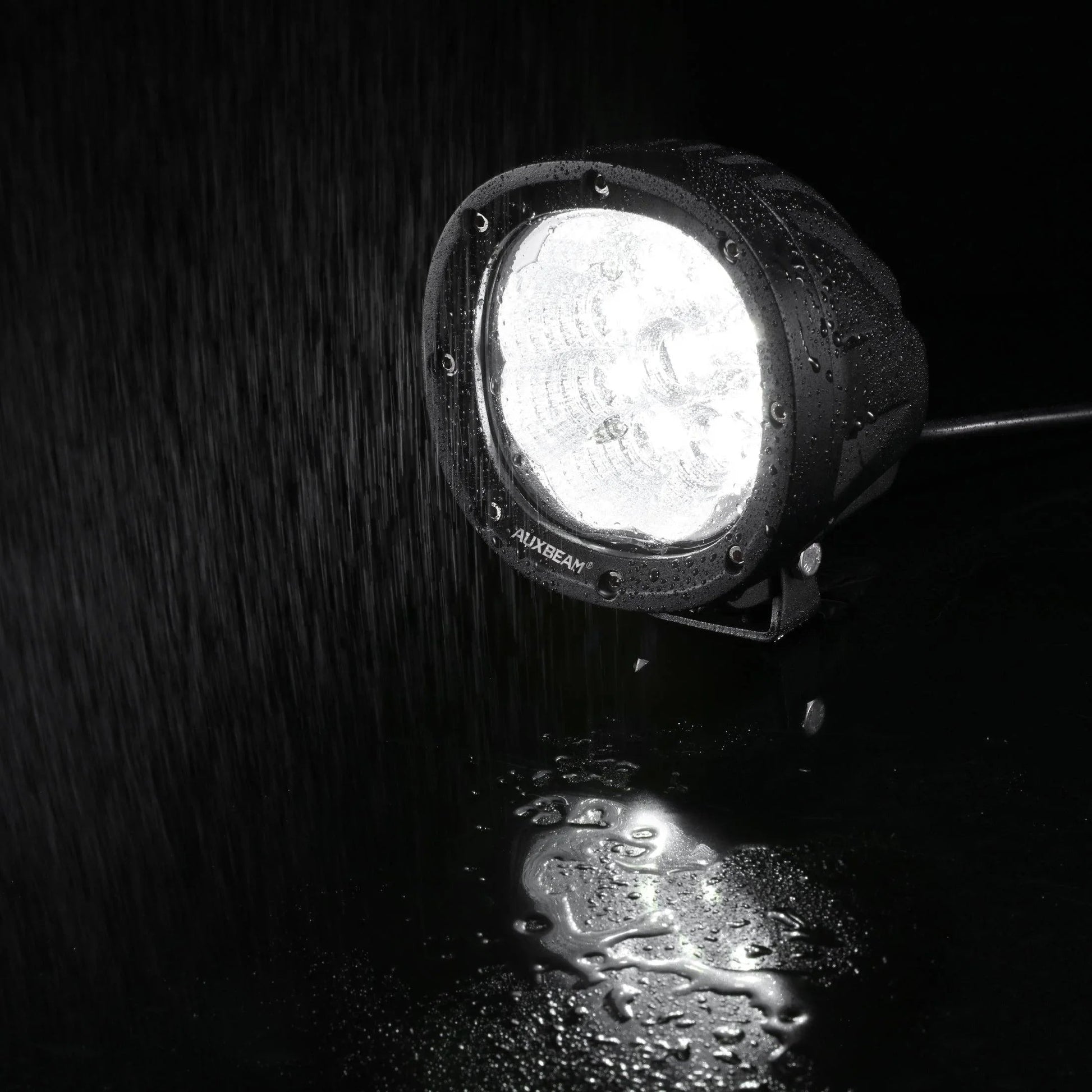P4 série | 4 Inch 90W 9000LM Round LED Driving Lights Flood blanc Pod Lights – vue 8