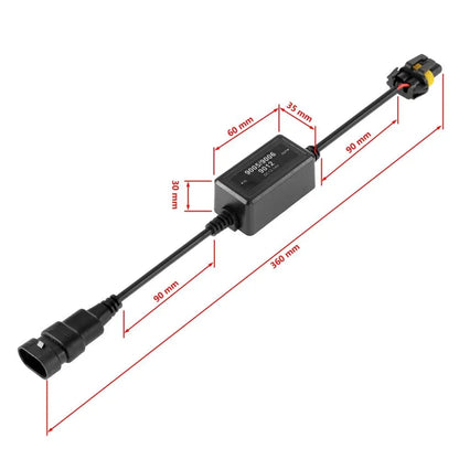 9005/HB3 C10-Model Enhanced Ampoules de phare LED CAN-bus Decoder anti-scintillement Hyper Flash No Warning Harness Resistor
