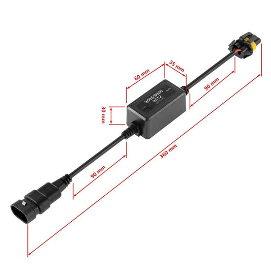 9005/HB3 C10-Model Enhanced Ampoules de phare LED CAN-bus Decoder anti-scintillement Hyper Flash No Warning Harness Resistor