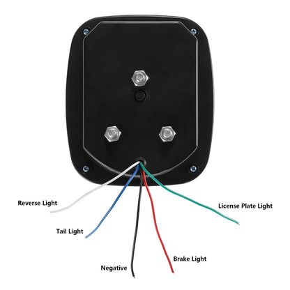 Lot de 2 universel feux arrière 39LEDs Smoked noir pour Wrangler YJ TJ CJ camion Trailer Van bateau – vue 10 – NOVADOMIO