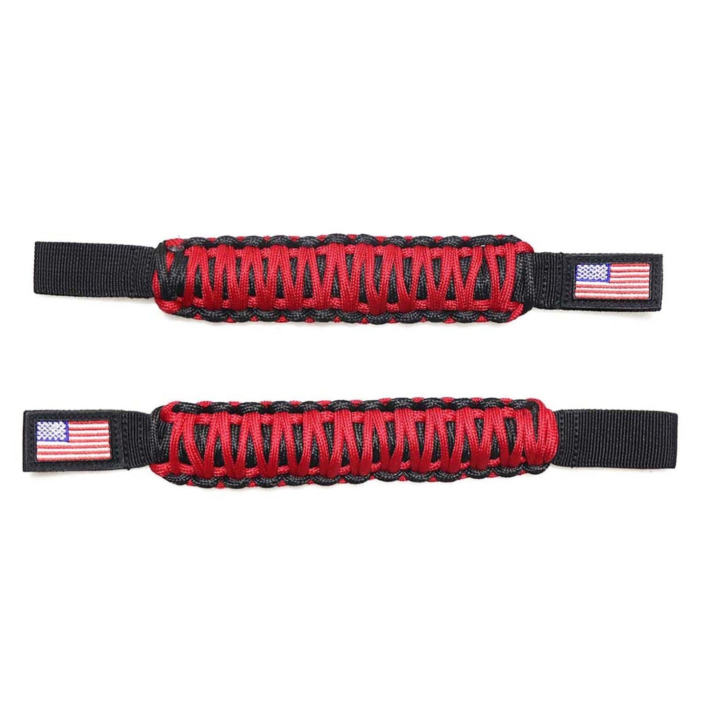 (2pcs/set) Universal Woven Embroidery American Flag Seat Backrest Handle fit pour Jeep Wrangler CJ TJ JK JL