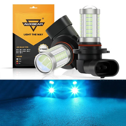 9006/HB4 Ampoules LED antibrouillard / DRL 50W 4000LM bleu glacier 33LED série – 2 ampoules – NOVADOMIO