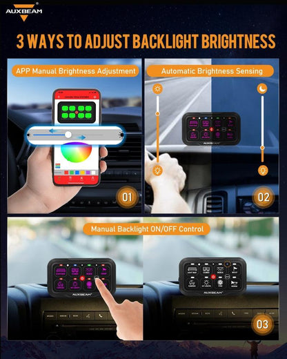 AR série 6/8 voies LED panneau de commande, tout-terrain contrôleur – vue 13 – NOVADOMIO