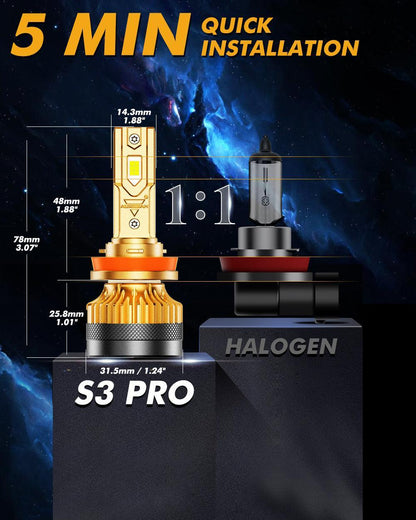 haute puissance S3 Pro série 24 V 24 000 lm 120 W Ampoules de phare LED 6 500 K blanc froid – vue 8 – NOVADOMIO